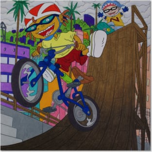 Rocket Power Otto Rocket Half Pipe Posters and Art